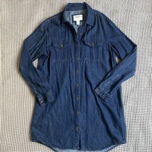 Long Denim Button Up | Coverup | Dress